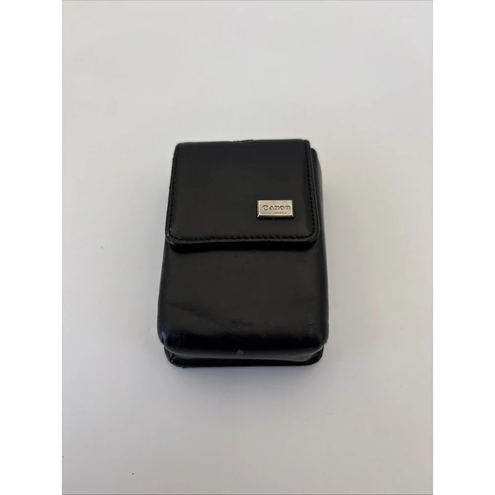 Canon Black Compact Camera Case 4x2.5x1.25 Magnetic Snap Close Case